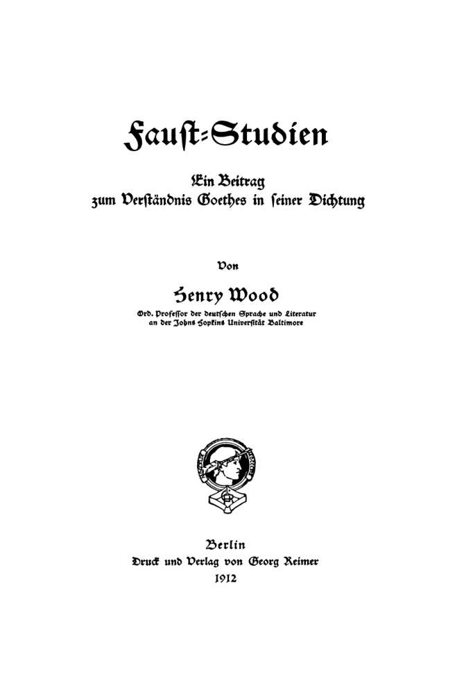 Faust Studien German Edition Henry Wood Kitap Kapağı