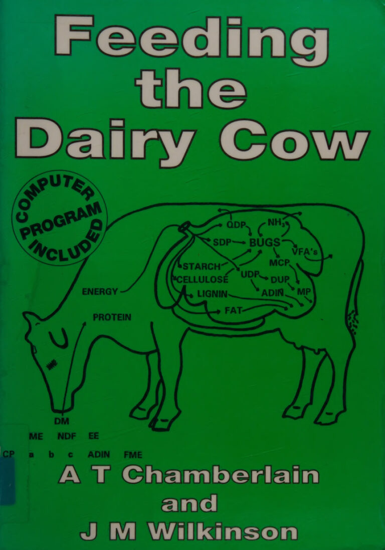 Feeding the Dairy Cow AT Chamberlain Kitap Kapağı