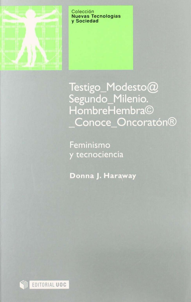 Feminismo y tecnociencia Spanish Edition Donna Haraway Kitap Kapağı