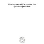 Festbrevier und Kirchenjahr der syrischen Jakobiten German Edition Anton Baumstark Kitap Kapağı