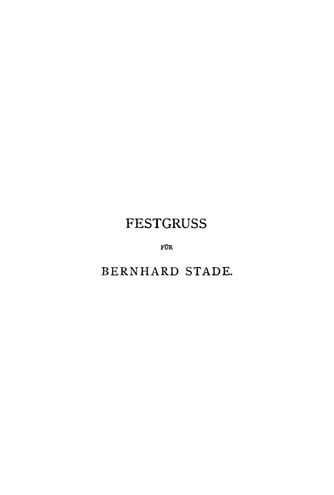 Festgruss Bernhard Stade zur Feier seiner 25 jahrigen Wirksamkeit als Professor dargebracht German Edition W Diehl Kitap Kapağı