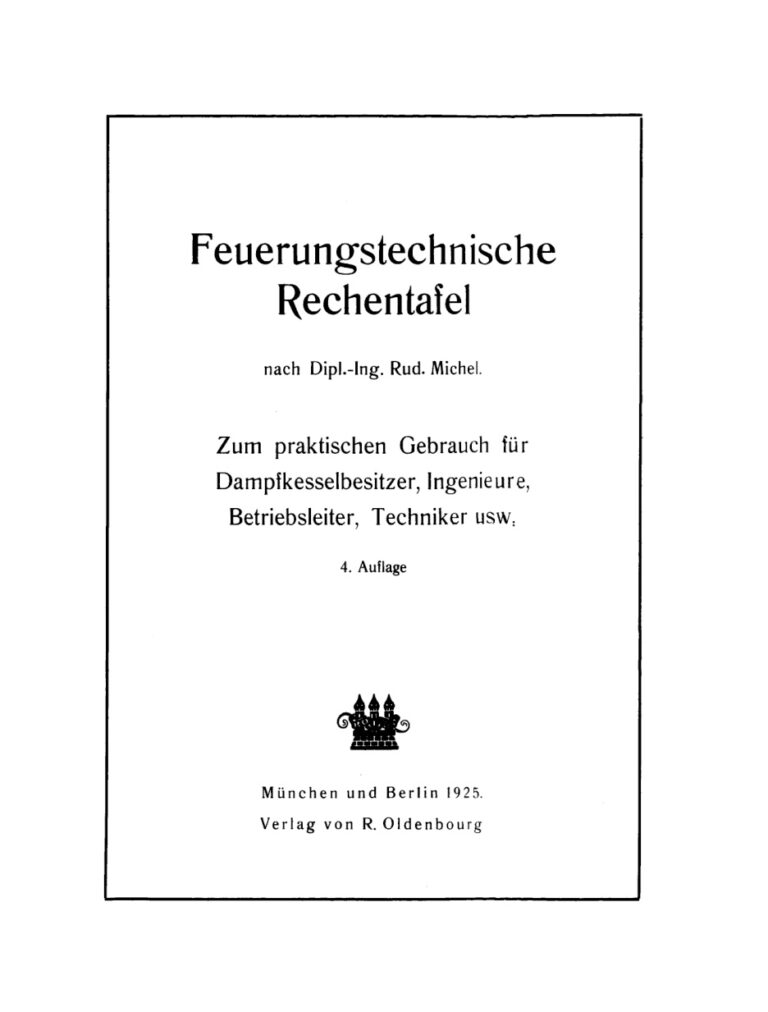Feuerungstechnische Rechentafel German Edition Rud Michel Kitap Kapağı