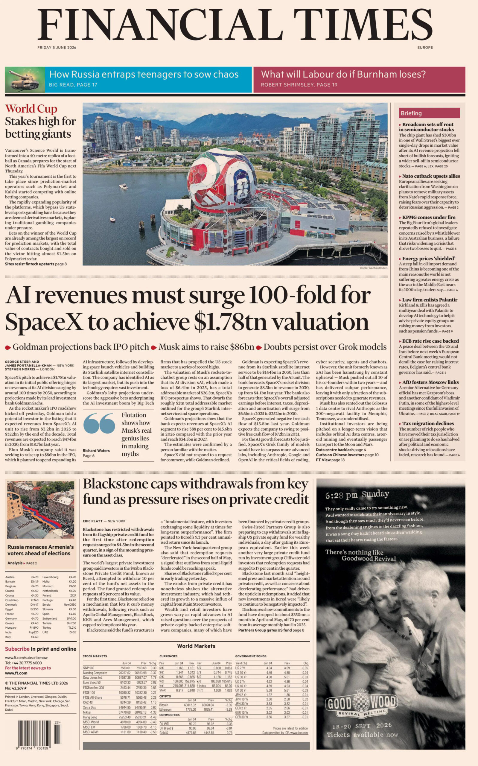 Financial Times Europe - 05 June 2026 PDF Download