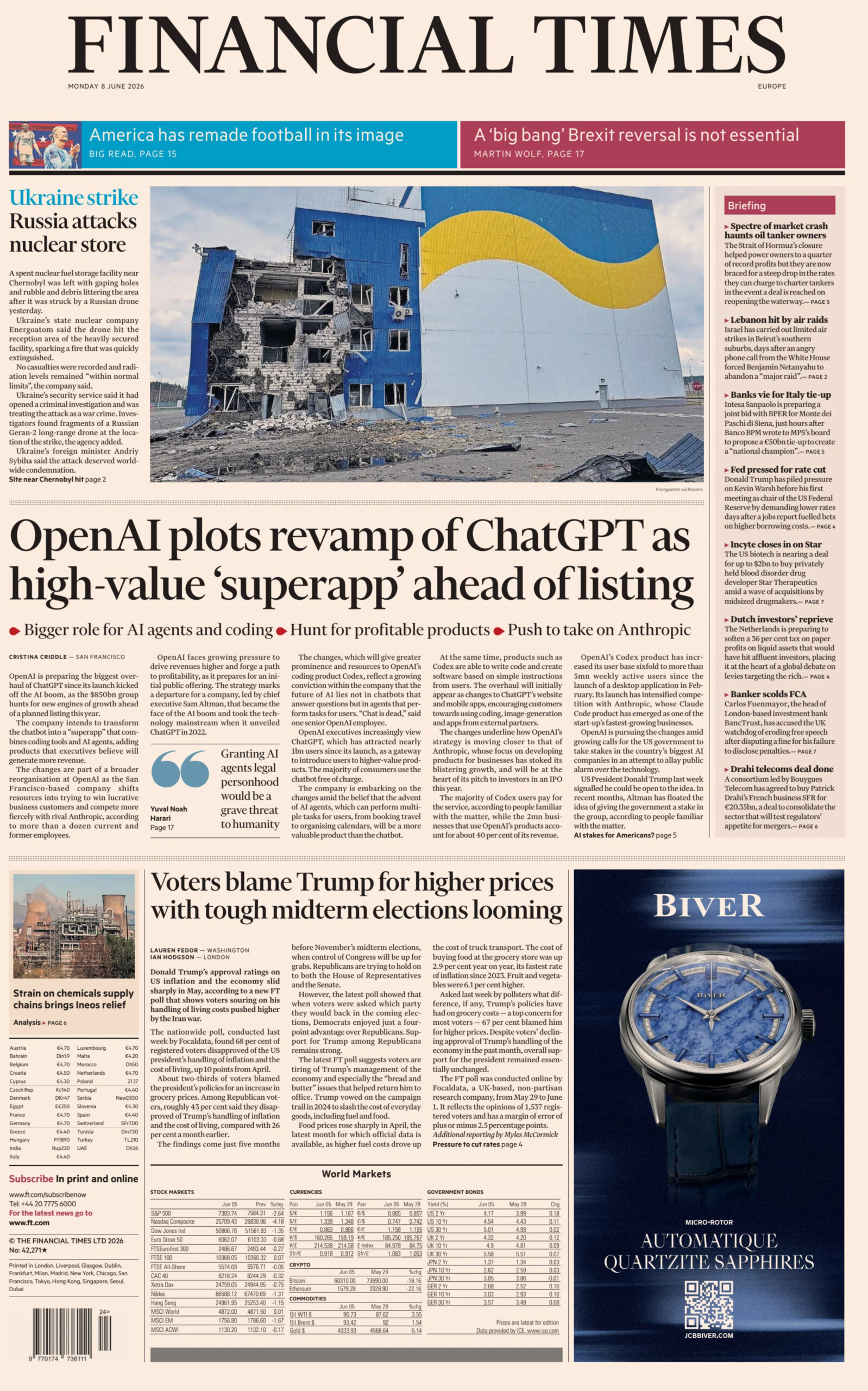 Financial Times Europe - 08 June 2026 PDF Download