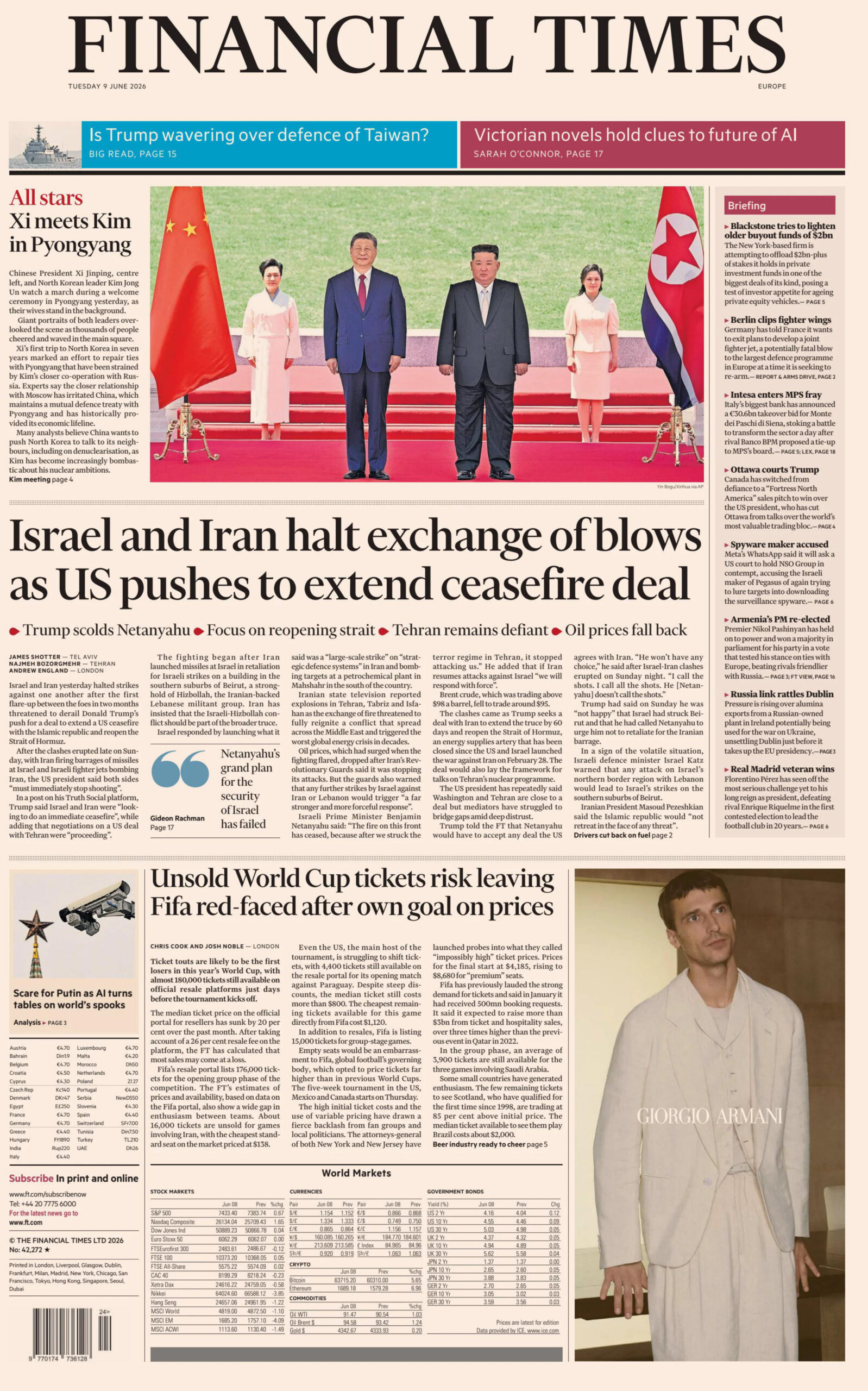 Financial Times Europe 09 June 2026 Financial Times Europe Kitap Kapağı