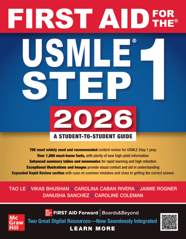 First Aid for the USMLE Step 1 2026 36th Edition Tao Le Kitap Kapağı