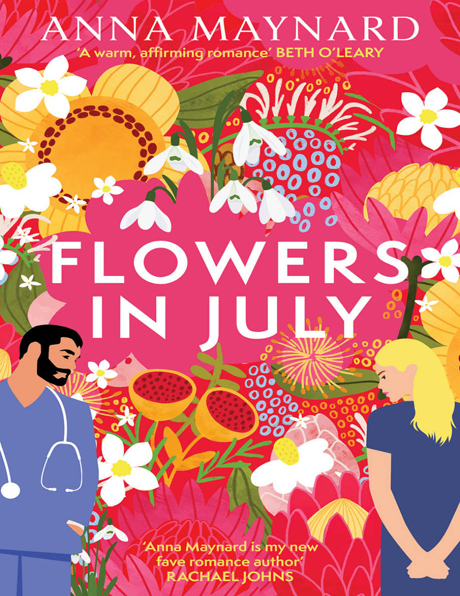 Flowers In July Anna Maynard Kitap Kapağı