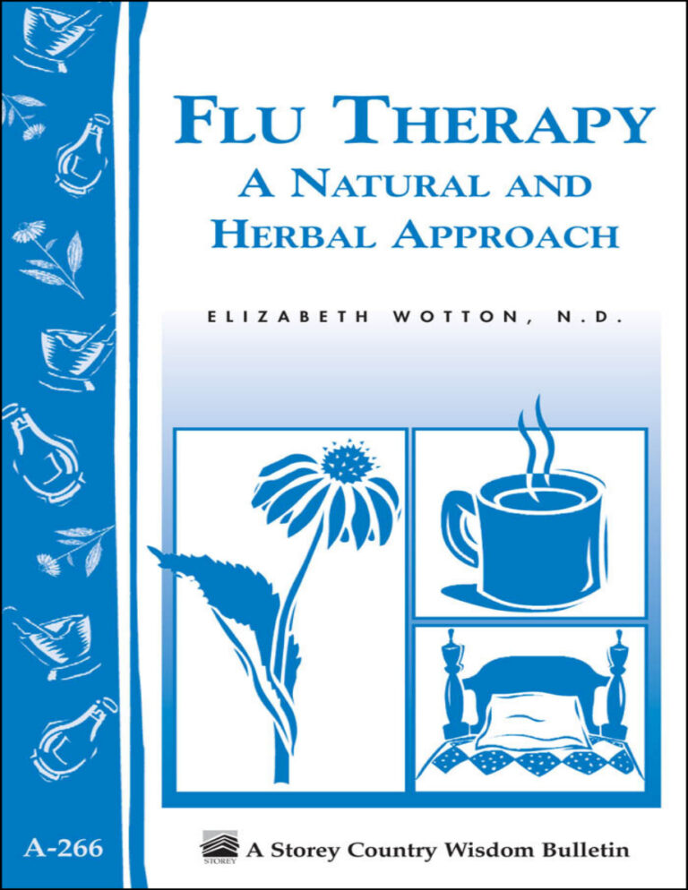 Flu therapy a natural and herbal approach Elizabeth Wotton Kitap Kapağı