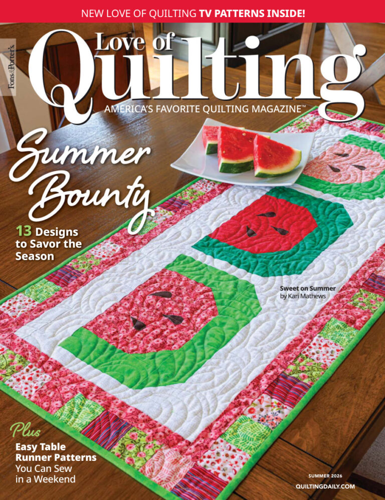 Fons n Porters Love of Quilting Summer 2026 Fons n Porters Love of Quilting Kitap Kapağı