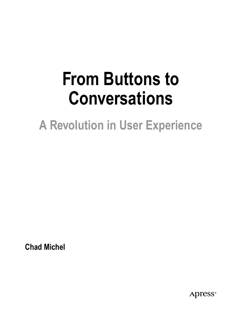 From Buttons to Conversations Chad Michel Kitap Kapağı
