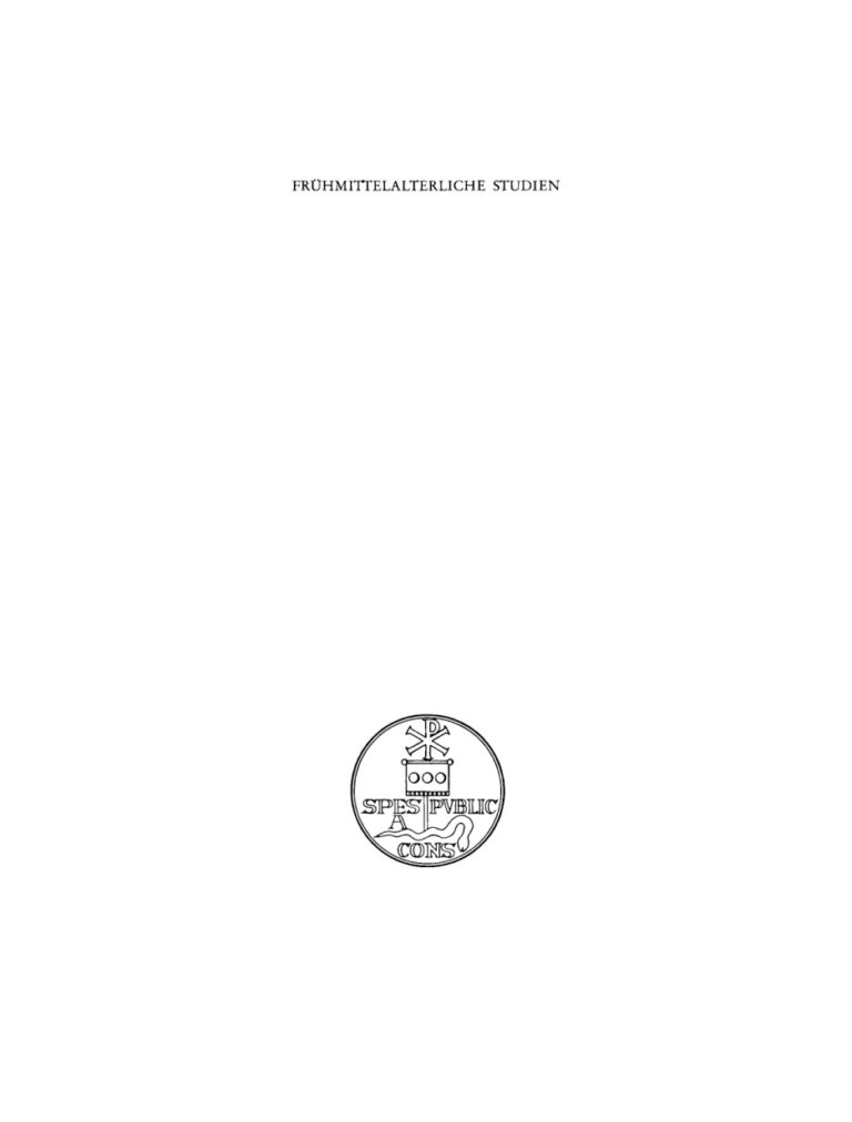 Fruhmittelalterliche Studien Band 13 German Edition Karl Hauck Kitap Kapağı