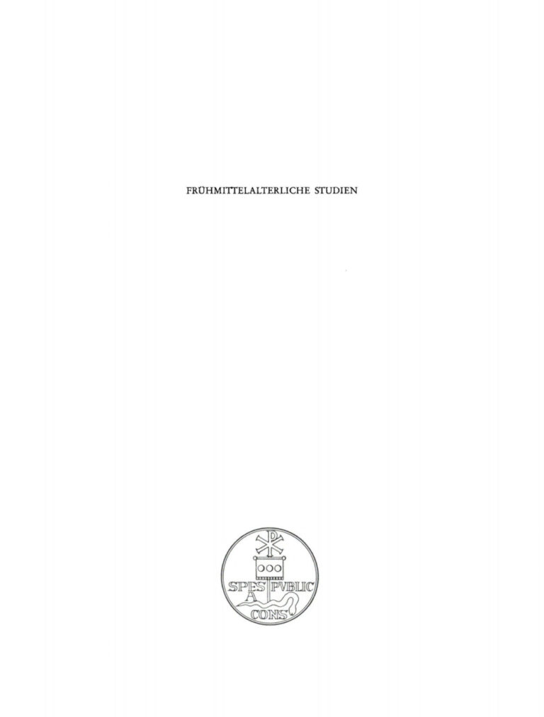 Fruhmittelalterliche Studien Band 14 German Edition Karl Hauck Kitap Kapağı