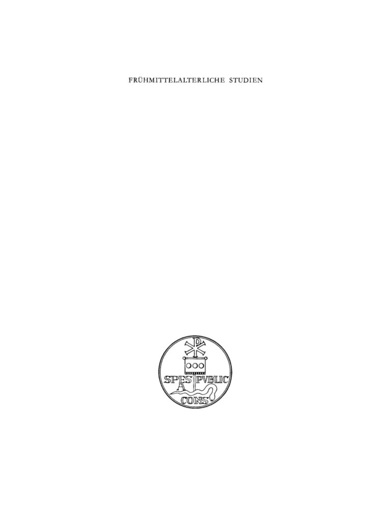 Fruhmittelalterliche Studien Band 19 German Edition Karl Hauck Kitap Kapağı