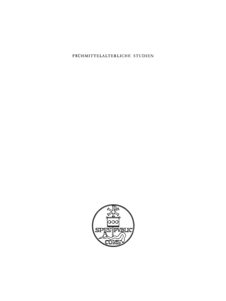 Fruhmittelalterliche Studien Band 26 German Edition Karl Hauck Kitap Kapağı