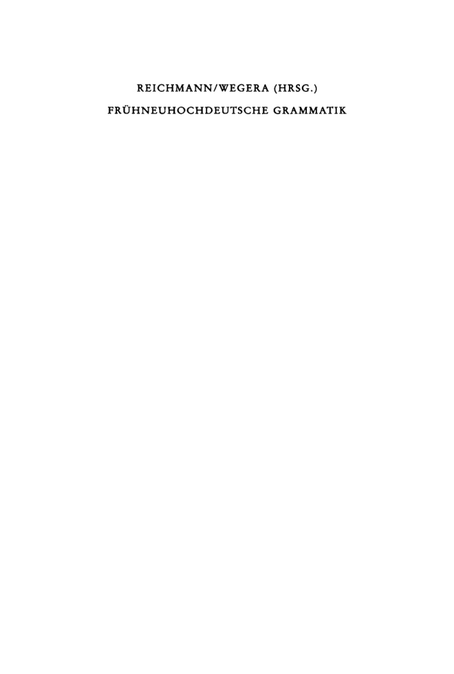 Frühneuhochdeutsche Grammatik PDF Download