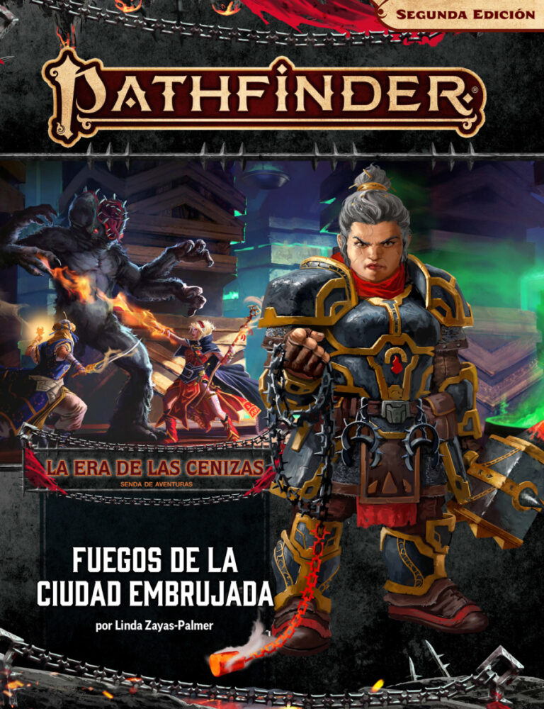 Fuegos de la ciudad embrujada Spanish Edition Paizo Staff Kitap Kapağı