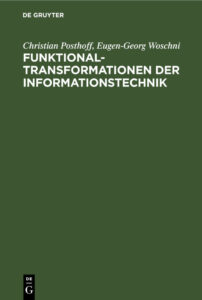 Funktionaltransformationen der Informationstechnik German Edition Christian Posthoff Kitap Kapağı