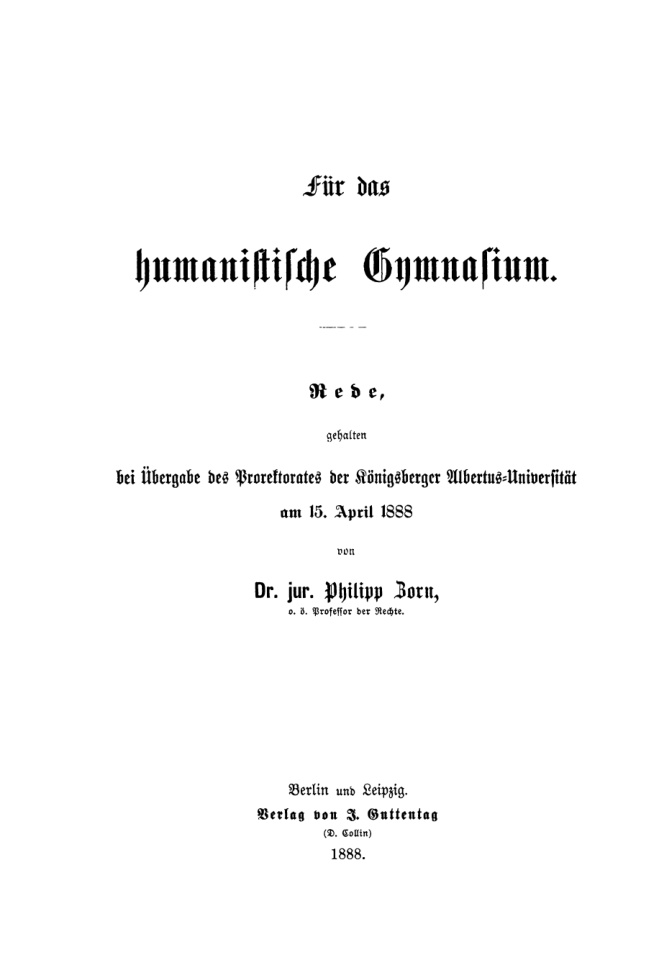 Fur das humanistische Gymnasium German Edition Philipp Zorn Kitap Kapağı