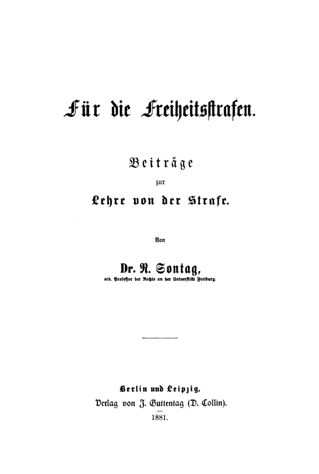 Für die Freiheitsstrafen PDF Download