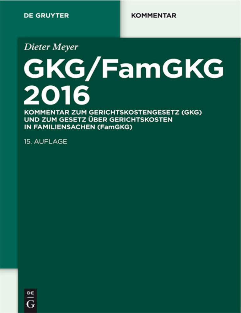 GKGFamGKG 2016 German Edition Dieter Meyer Kitap Kapağı