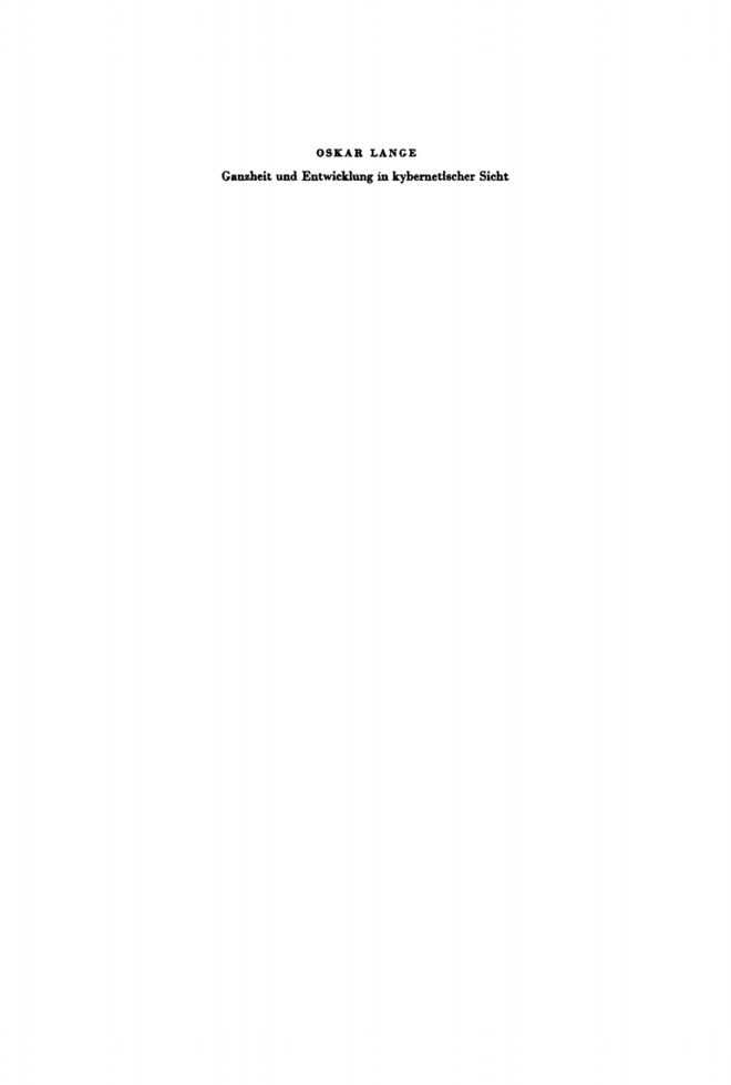 Ganzheit und Entwicklung in kybernetischer Sicht PDF Download