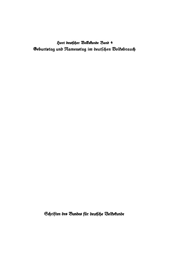 Geburtstag und Namenstag im deutschen Volksbrauch PDF Download