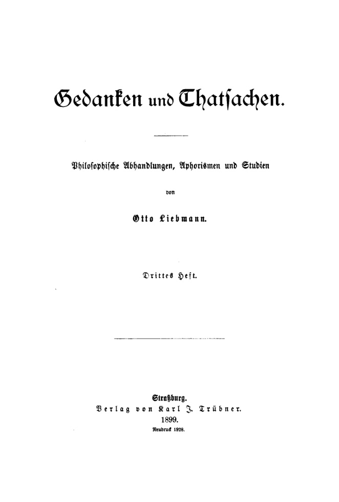 Gedanken und Thatsachen PDF Download