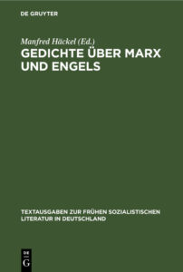 Gedichte uber Marx und Engels German Edition Manfred Hackel Kitap Kapağı
