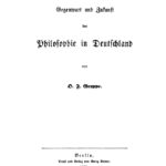 Gegenwart und Zukunft der Philosophie in Deutschland German Edition O F Gruppe Kitap Kapağı