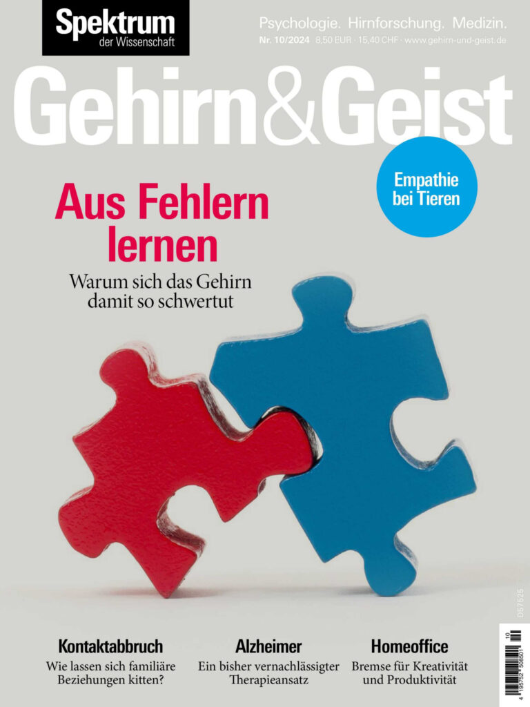 Gehirn n Geist Nr 10 Oktober 2024 Gehirn n Geist Kitap Kapağı