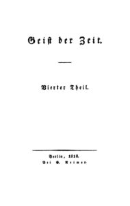 Geist der Zeit German Edition Ernst Moritz Arndt Kitap Kapağı