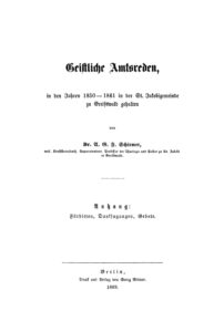 Geistliche Amtsreden in den Jahren 1850 1861 in der St Jakobigemeinde zu Greifswald gehalten German Edition A G F Schirmer Kitap Kapağı