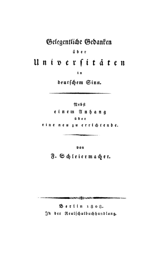 Gelegentliche Gedanken über Universitäten in deutschem Sinn PDF Download