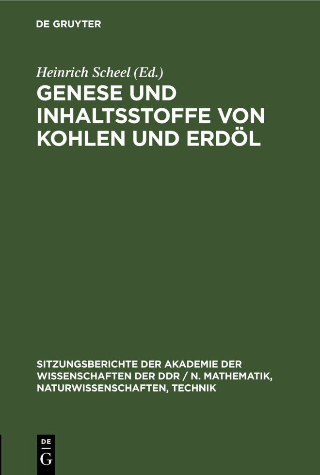 Genese und Inhaltsstoffe von Kohlen und Erdöl PDF Download