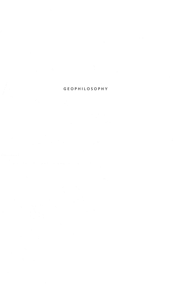 Geophilosophy Rodolphe Gasche Kitap Kapağı