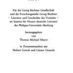 Georg Buchner Jahrbuch Band 4 1984 German Edition Burghard Dedner Kitap Kapağı