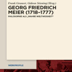 Georg Friedrich Meier German Edition Frank Grunert Kitap Kapağı