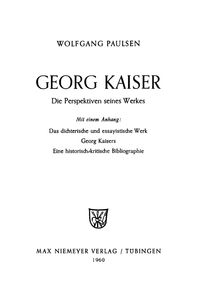 Georg Kaiser PDF Download