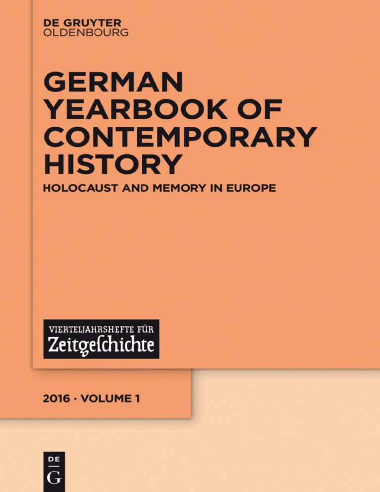 German Yearbook of Contemporary History German Edition Thomas Schlemmer Kitap Kapağı