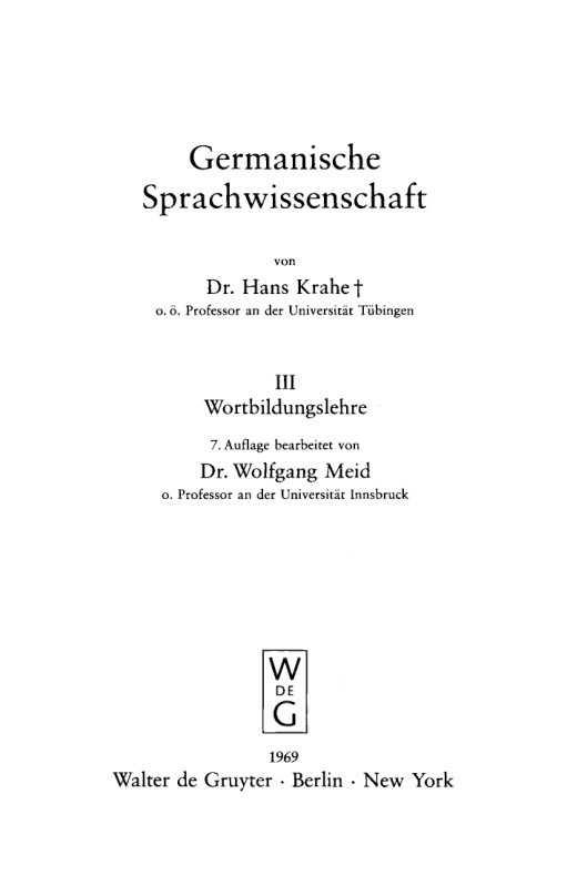 Germanische Sprachwissenschaft German Edition Wolfgang Meid Kitap Kapağı