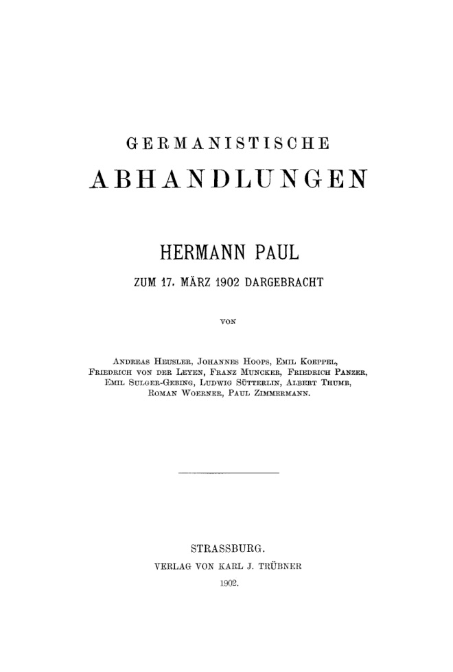 Germanistische Abhandlungen German Edition Andreas Heusler Kitap Kapağı