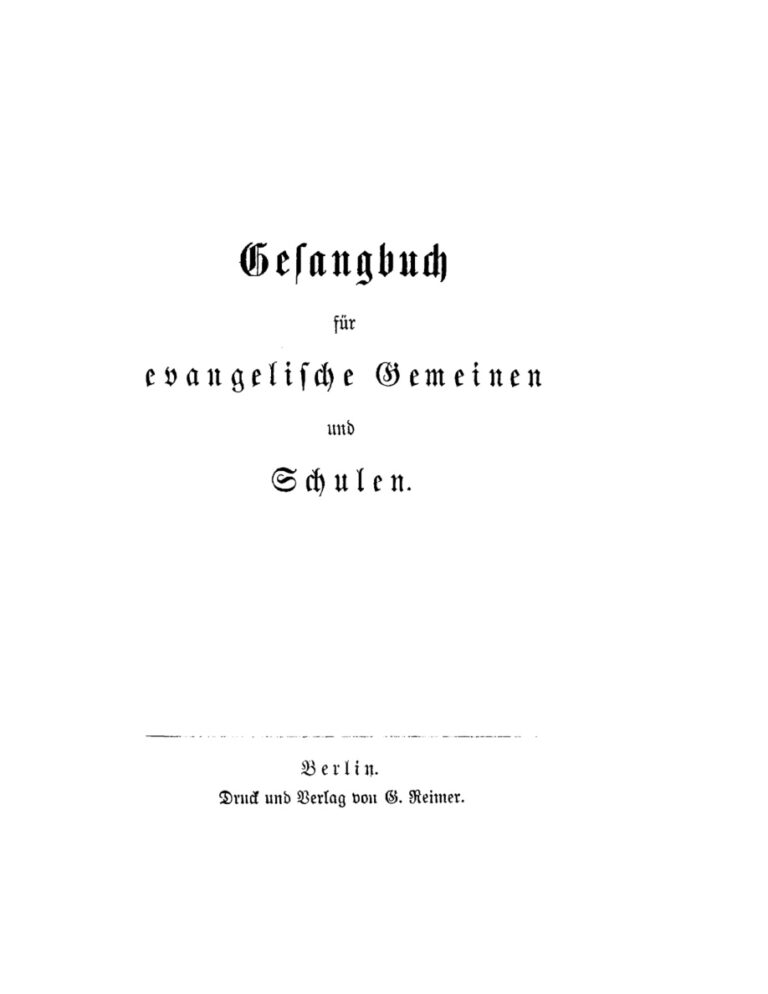 Gesangbuch fur evangelische Gemeinen und Schulen German Edition De Gruyter Kitap Kapağı