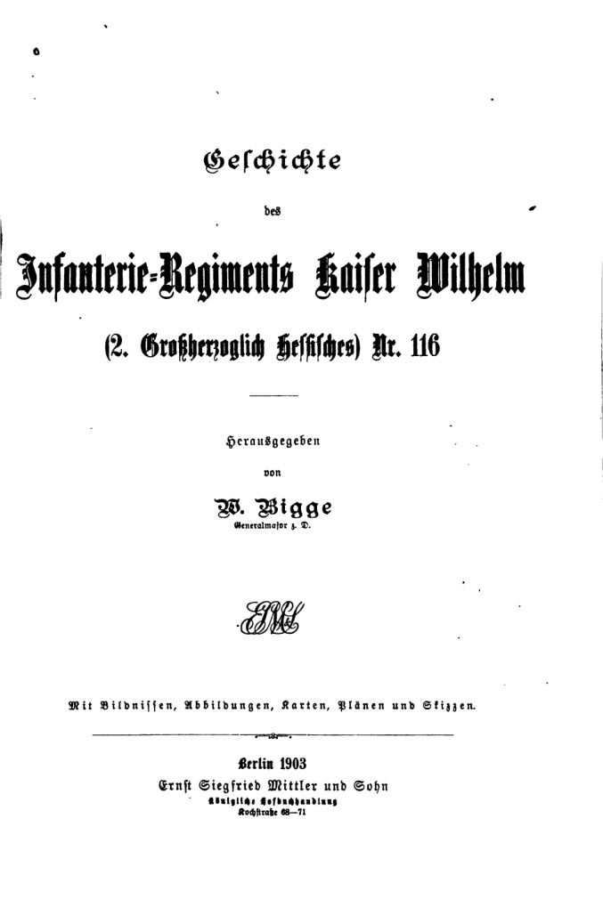 Geschichte des Infanterie Regiments Kaiser Wilhelm Nr 116 German Edition Wilhelm Bigge Kitap Kapağı