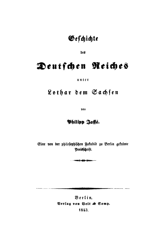 Geschichte des deutschen Reiches unter Lothar dem Sachsen German Edition Philipp Jaffe Kitap Kapağı