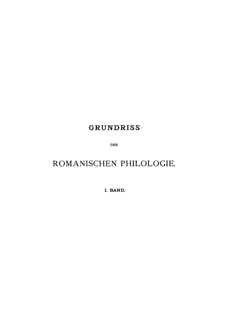 Geschichte und Aufgabe der romanischen Philologie Quellen German Edition Gustav Grober Kitap Kapağı