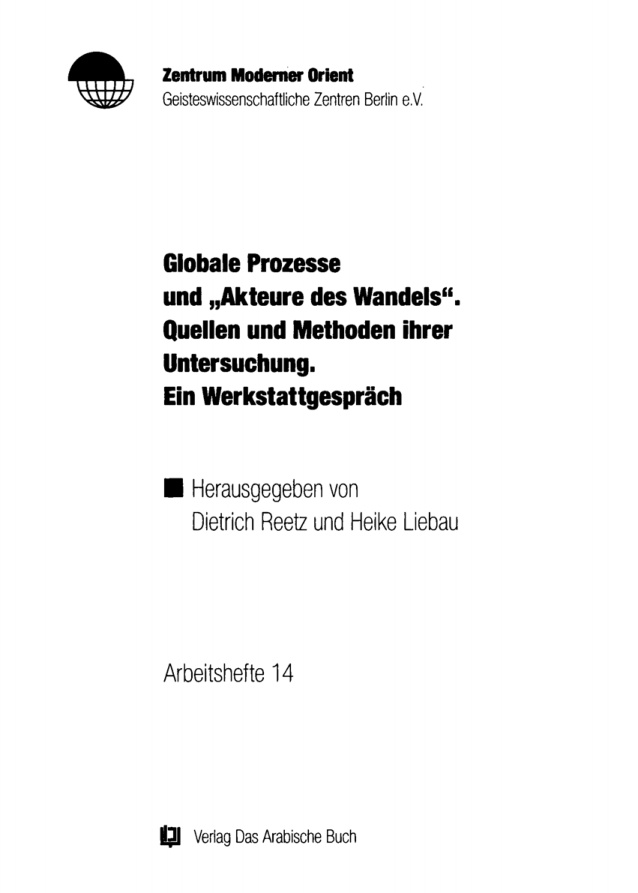 Globale Prozesse und Akteure des Wandels German Edition Dietrich Reetz Kitap Kapağı