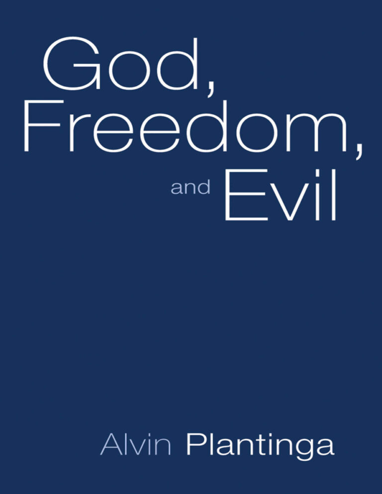 God Freedom and Evil Alvin Plantinga Kitap Kapağı