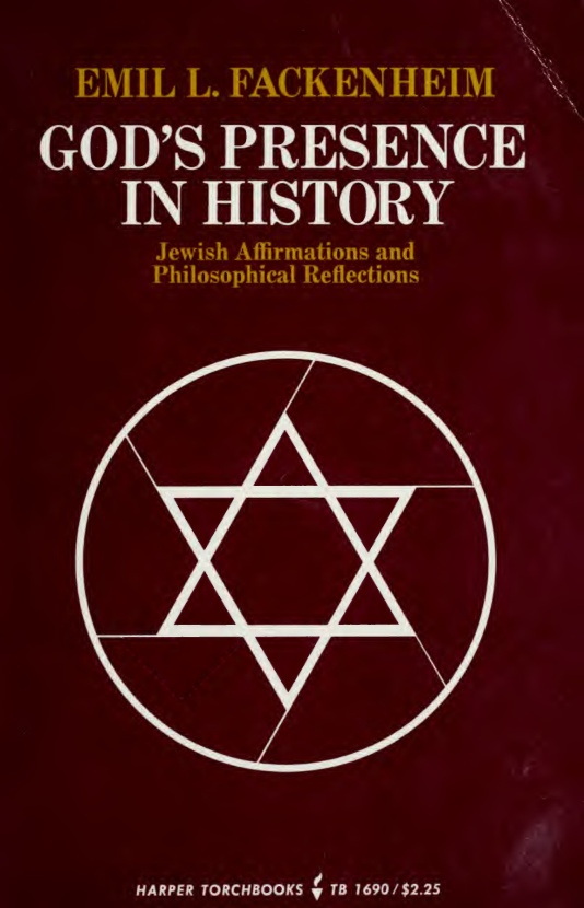 Gods Presence in History Emil Fackenheim Kitap Kapağı