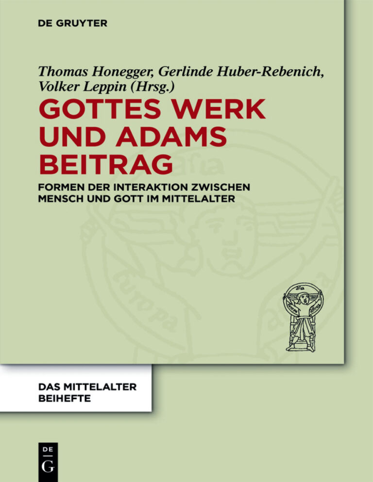 Gottes Werk und Adams Beitrag German Edition Thomas Honegger Kitap Kapağı