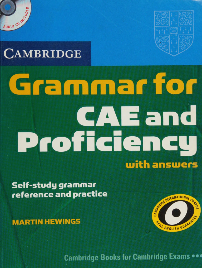 Grammar for CAE and Proficiency Martin Hewings Kitap Kapağı
